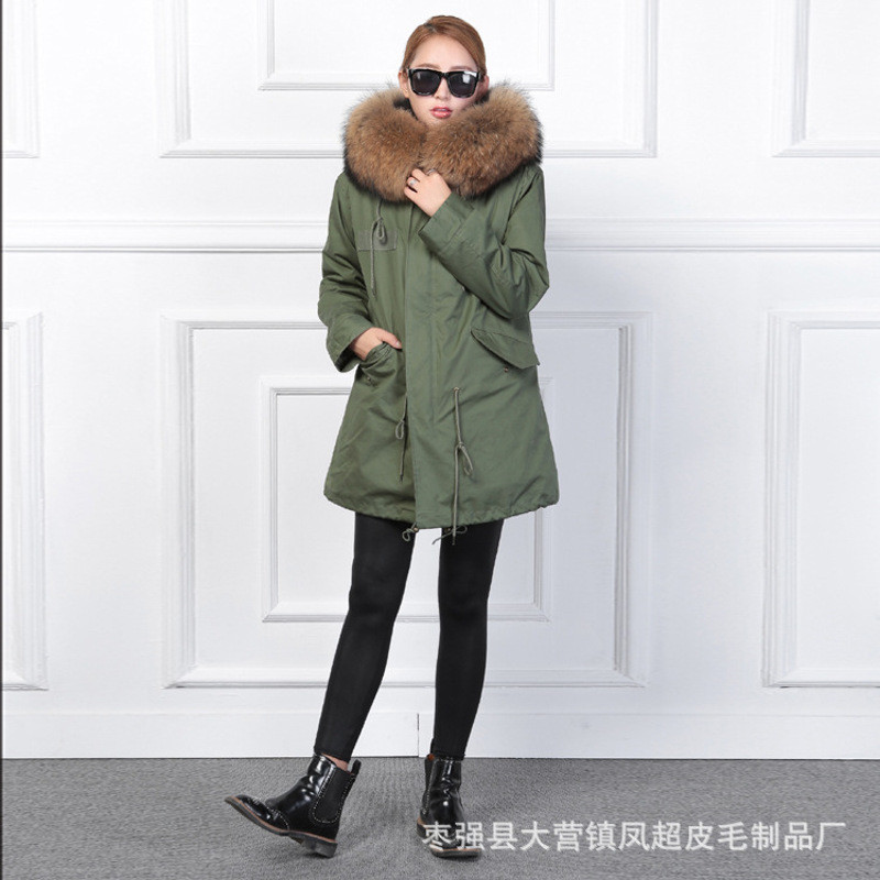 来自星星的你同款大衣千颂伊明星狐狸毛内胆派