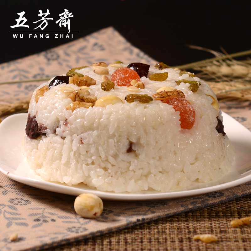 五芳斋八宝饭390g*3传统特产甜点速食方便米饭碗装豆沙甜味糯米饭