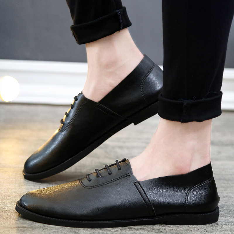 朵维尔米-春夏新款青年夜店酒吧小皮鞋潮流男