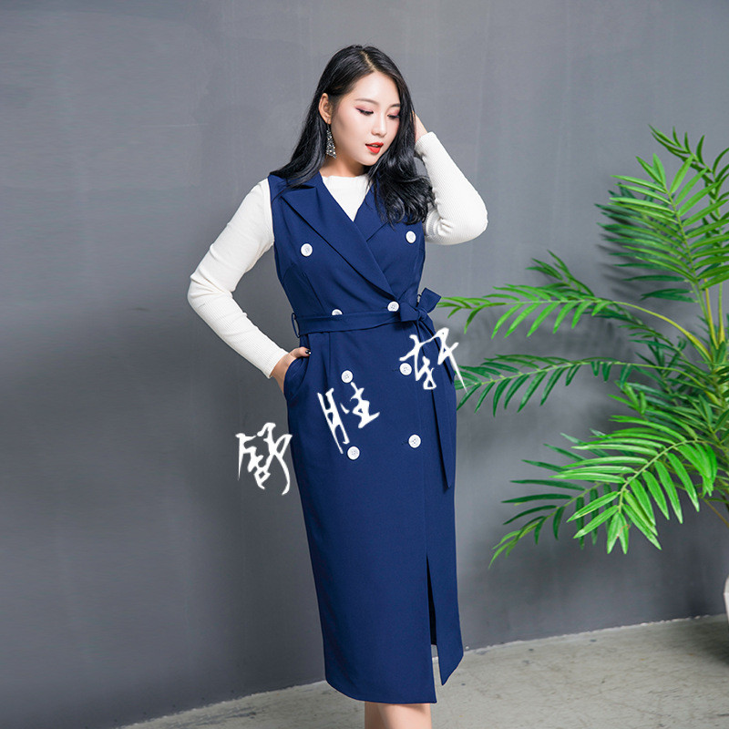 罗子君同款2017秋季大码女装胖妹妹连衣裙马