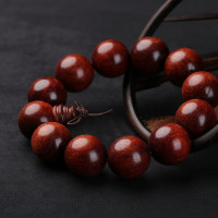 idg手镯\/手链\/脚链和彩丽馆 赞比亚血檀手串小