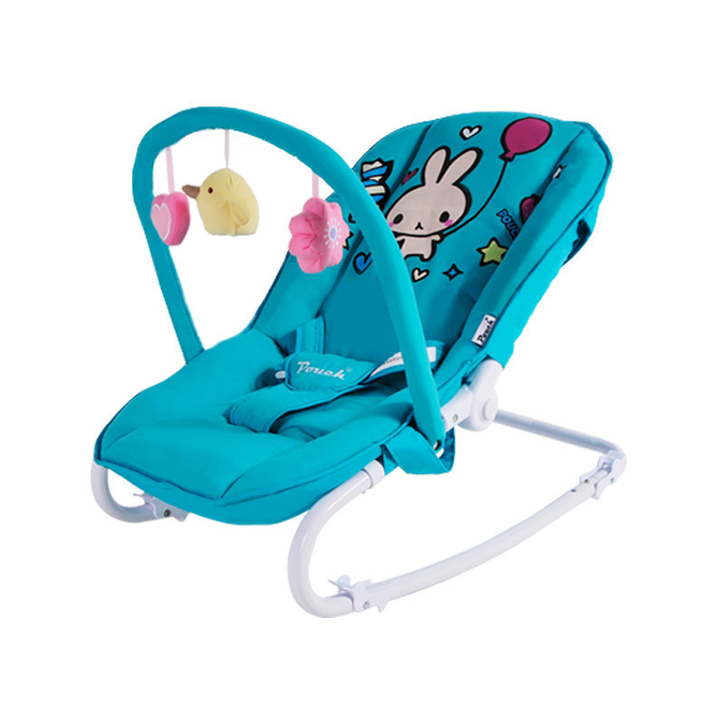 pouch帛琦t330多功能便携卡通婴儿摇椅承重18kg 0-24个月 粉红色