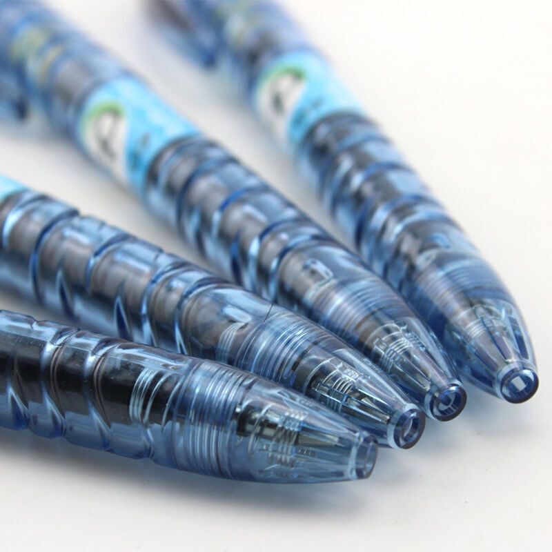 日本pilot百乐签字笔宝特瓶制中性笔|环保大容量中性水笔财务记账考试