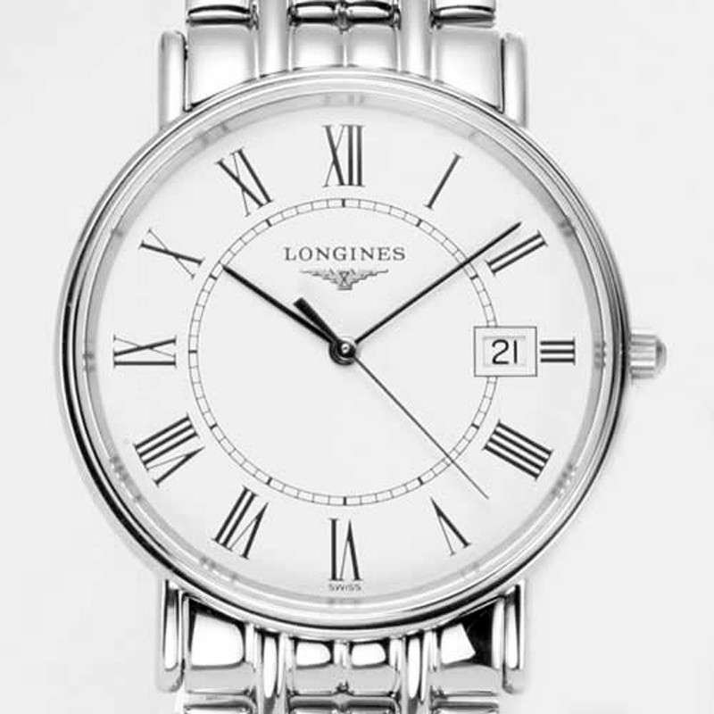 浪琴(longines)瑞士手表 瑰丽系列男士手表 时尚 休闲 石英男表 钢带
