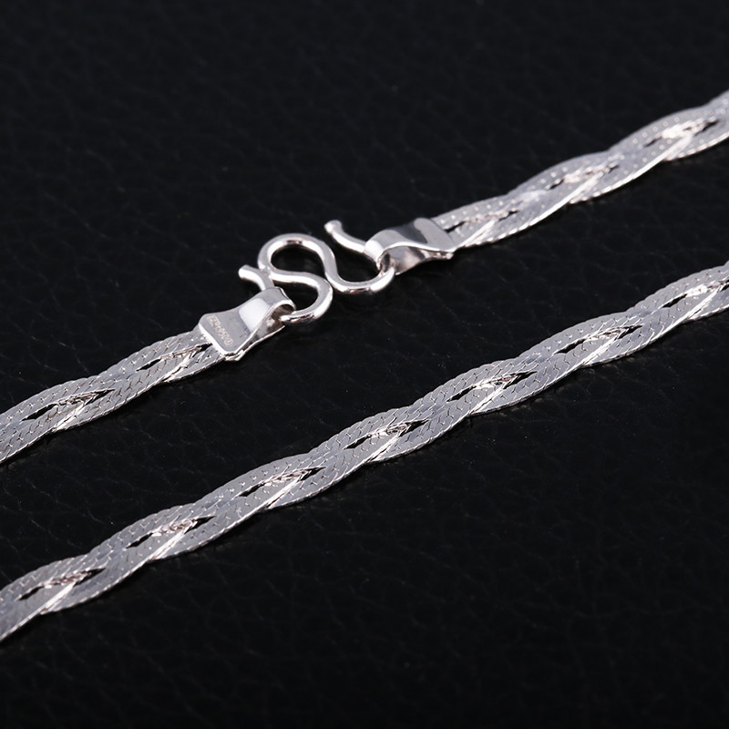 雅宝福pt950铂金项链 男款金龙鞭白金项链男士个性锁骨链时尚百搭