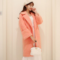 卓胜基女士大衣和樵JIAO新款毛呢大衣韩国宽