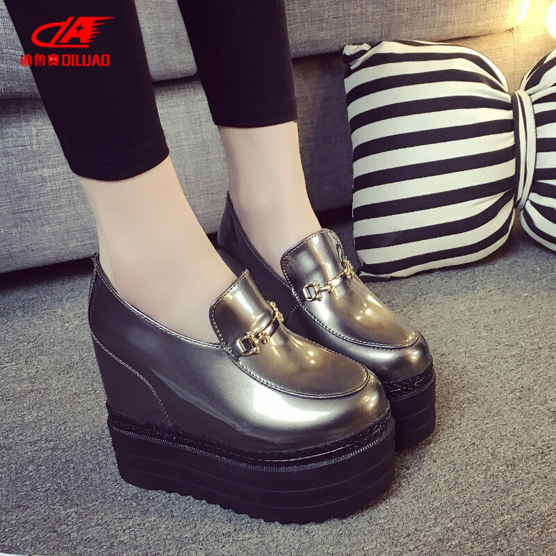 迪鲁奥DILUAO新品优惠超高跟内增高鞋百搭学