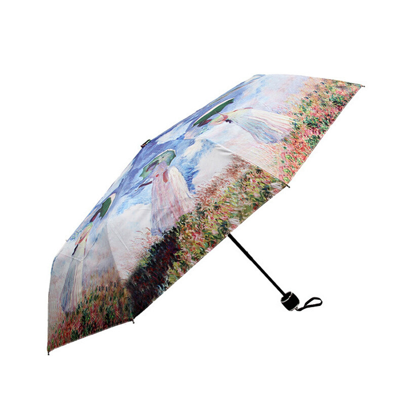 添奇三折晴雨伞女折叠太阳伞便携古风伞 古达