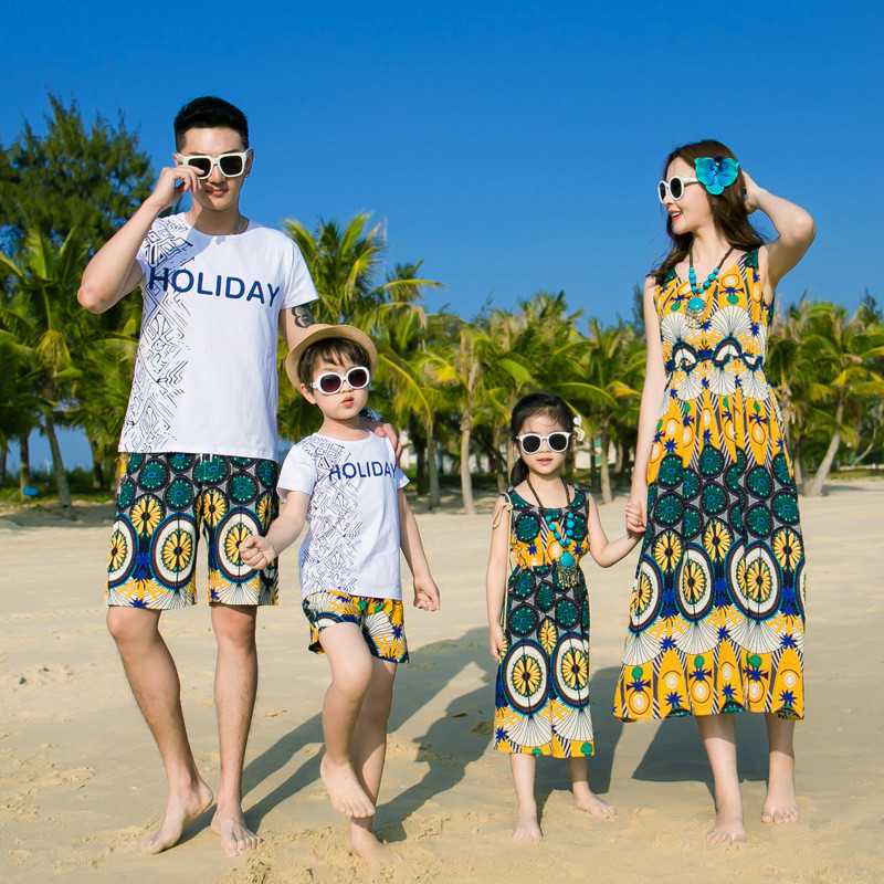情侣装2017新款夏装泰国旅游海边度假沙滩装