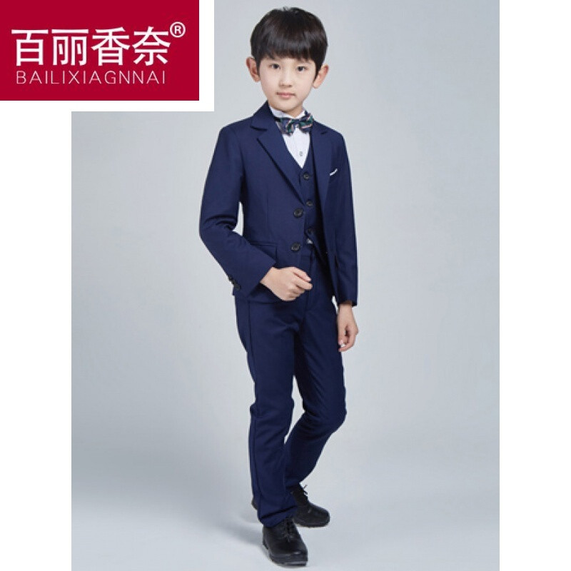 ssxoiw宝宝新款男童西装套装儿童小西装韩版童装夏季外套西服花童礼服