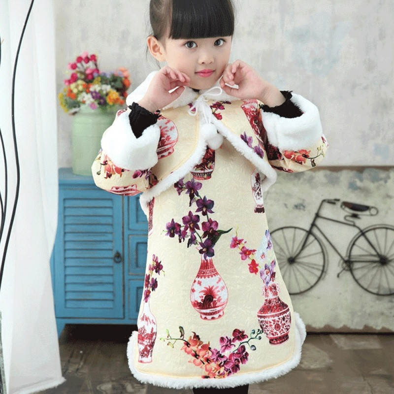 女童汉服童装中式宝宝服冬装中国风儿童古装唐