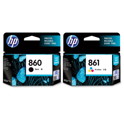 惠普（HP）860 / 861 黑色彩色墨盒套装（适用Photosmart C4288 4348 4388） 【860+861/黑彩套装】