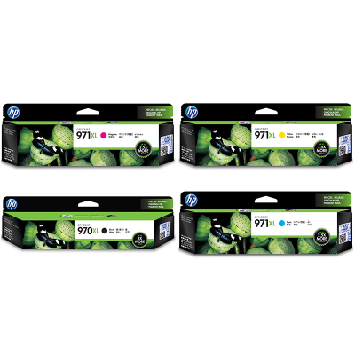 惠普(HP)970XL / 971XL 大容量黑色彩色墨盒套装(适用X451 X551 X476dn X576dw ) 【970XL+971XL/黑彩套装】