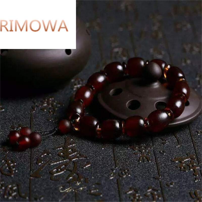 rimowarimowa冰种级大昭寺供养级老羊角 西藏羊角手串那女文玩手链