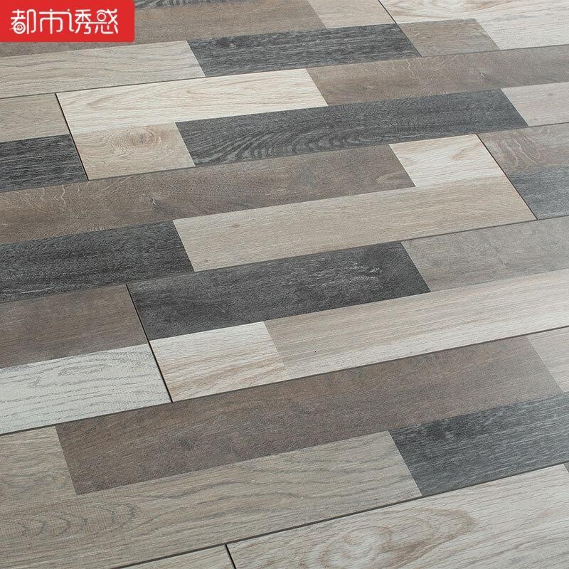 12mm仿真木纹强化复合木地板复古拼色防滑耐磨地板家用厂家直销12mm