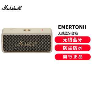 马歇尔(Marshall)EMBERTON II 音箱便携式2代无线蓝牙家用户外防尘防水小音响音响冷白色