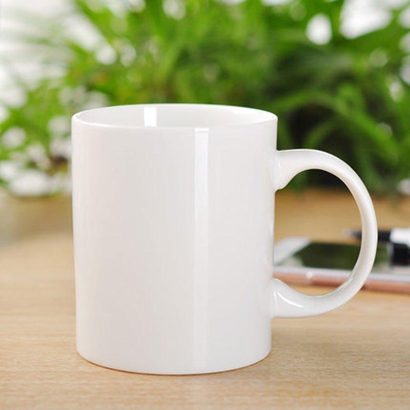 简约陶瓷杯子喝水杯茶杯白色马克杯早餐办公室牛奶咖啡