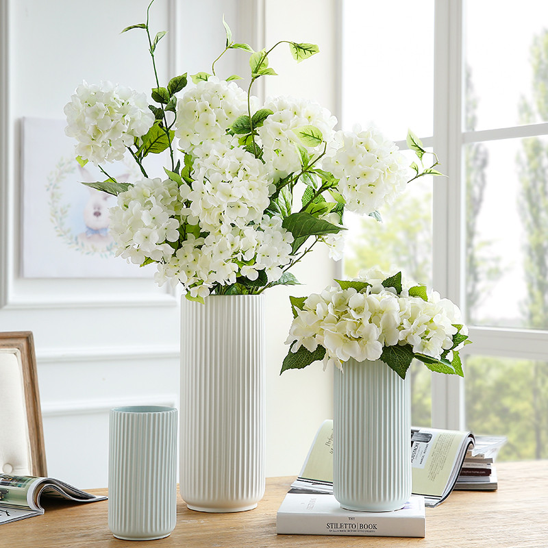 欧式田园陶瓷花瓶花艺客厅家居装饰摆件落地花瓶插花器