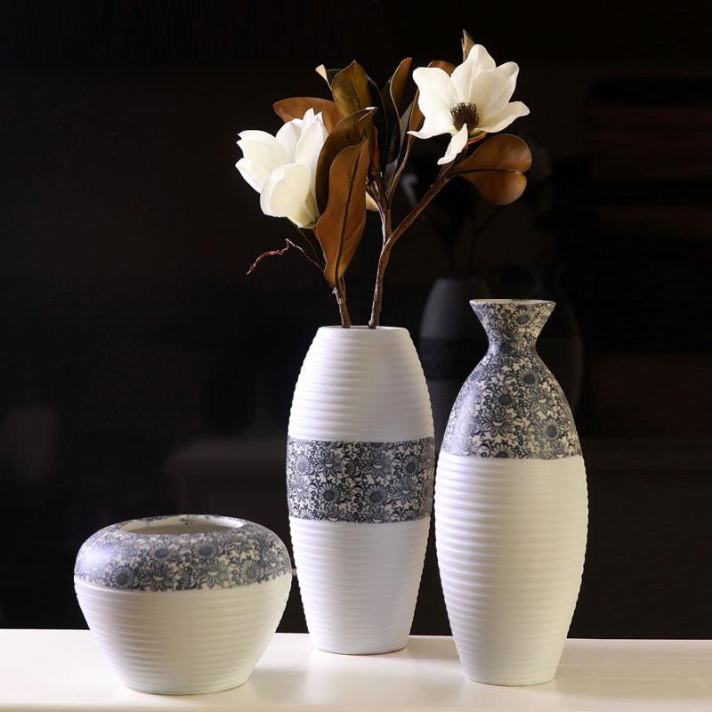 陶瓷花瓶现代简约客厅摆件家居饰品时尚清新花瓶摆设
