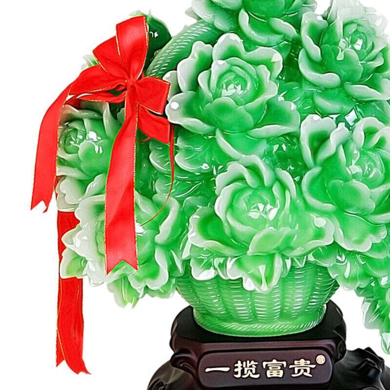 结婚摆件开业乔迁婚庆礼品饰品摆件一揽富贵牡丹花摆件