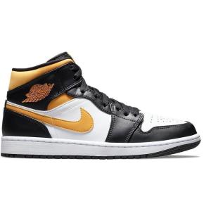 [限量]耐克 AJ1男鞋Jordan 1 Mid White 缓震透气缓震 运动实战篮球鞋男554724-177