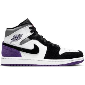 [限量]耐克 AJ1男鞋Jordan 1 Mid SE Purple 缓震透气缓震 运动实战篮球鞋男