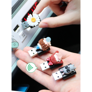 闪电客五菱宏光MINIEV车载5.1蓝牙接收器马卡龙USB插口音乐播放器(ffd)