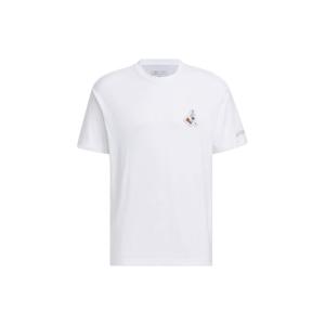 阿迪达斯Adidas Patch Polygiene T-Shirt 230 Gsm 纯色卡通绣标户外运动短袖T恤