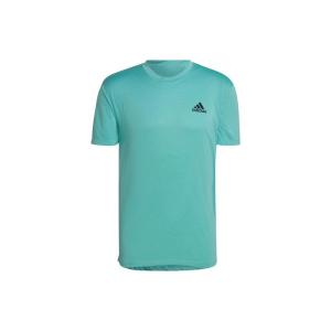 Adidas阿迪达斯 字母Logo印花圆领短袖T恤 男款 绿色 24夏季新款 简约潮流 耐磨透气 HT9057