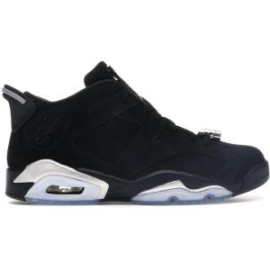 [官方正品]耐克 AJ Jordan 6 复古低帮系列男士城市运动休闲百搭篮球鞋 黑/白304401-003