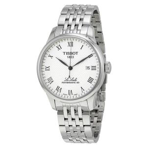 天梭(TISSOT)Le Locle Powermatic 80 不锈钢银色表盘男士机械手表 默认