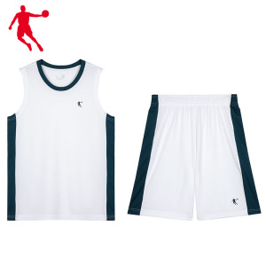 乔丹篮球服新款宽松透气无袖上衣美式青少篮球运动套装