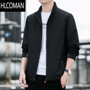 HLCOMAN2024新款外套男夹克潮流帅气时尚休闲上衣服立领拉链棒球服