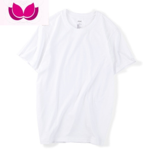七斓汉斯卡夏季短袖T恤男宽松韩版潮流白色圆领纯色半袖打底上衣