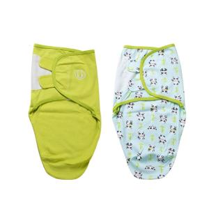 [2条装]茵秀丽(insular)蚕茧式新生儿包被 防惊跳婴儿全棉抱被包巾襁褓巾儿襁褓睡袋