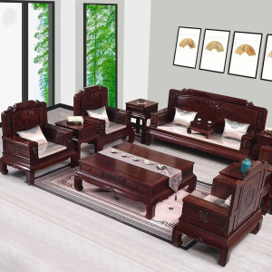 红木沙发非洲酸枝木符象印尼黑酸枝金玉满堂木质沙新中式客厅组合家具
