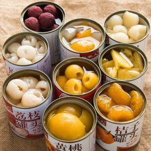 赛卡伊 荔枝罐头水果混合黄桃红毛丹枇杷罐头整箱批发食品