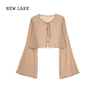 NEW LAKE新中式国风禅意女装夏季套装小个子高级感气质吊带洋装子两件套