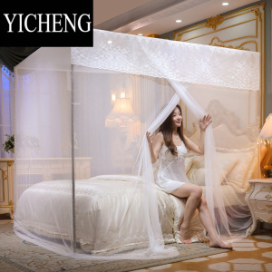 YICHENG蚊帐单开门家用老式通用加密公主双人床1.5米单人1.2米1.0米1.8米