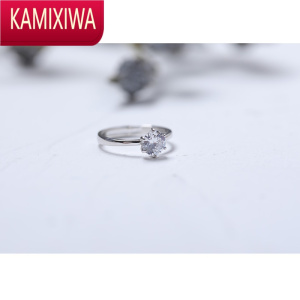 KAMIXIWA钻戒锆石戒指女日韩网红镶钻冷淡风轻奢时尚指环小众设计