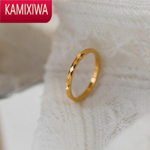 KAMIXIWA精致超闪多切面棱形戒指女简约ins冷淡风高级感设计个性情人节