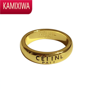 KAMIXIWACEL高级感字母素圈戒指女时尚个性ins冷淡风简约小众设计指环