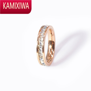 KAMIXIWA高级感食指戒指女韩版时尚个性ins风潮玫瑰金钛钢指环男小众设计