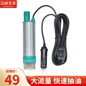 法耐(FANAI)车载小型电动抽油泵抽水泵油抽子12V24V伏点烟器加油泵