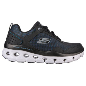 [官方正品]Skechers斯凯奇男鞋2022夏季新款 蓝色网面透气 经典舒适百搭款 缓震耐磨 跑步鞋 232327黑色