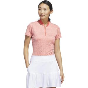 阿迪达斯(adidas)女款高尔夫POLO衫修身弹力透气防潮再生纤维运动