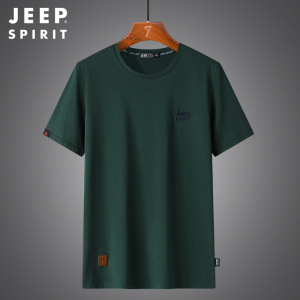JEEP SPIRIT吉普夏季男士短袖T恤纯棉运动休闲上装衣服
