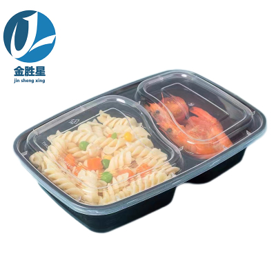 金胜星 一次性美式二格餐盒 150套/箱