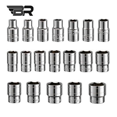 BR/扭矩扳手套筒头/1/2 18件套/套