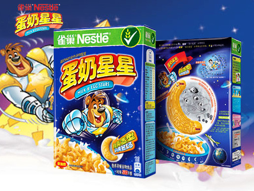 雀巢 谷物早餐 蛋奶星星500g/盒